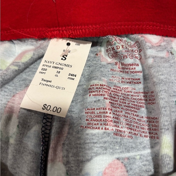 Woman’s small Wondershop Red and Green Holiday Christmas Pajamas - Picture 8 of 10